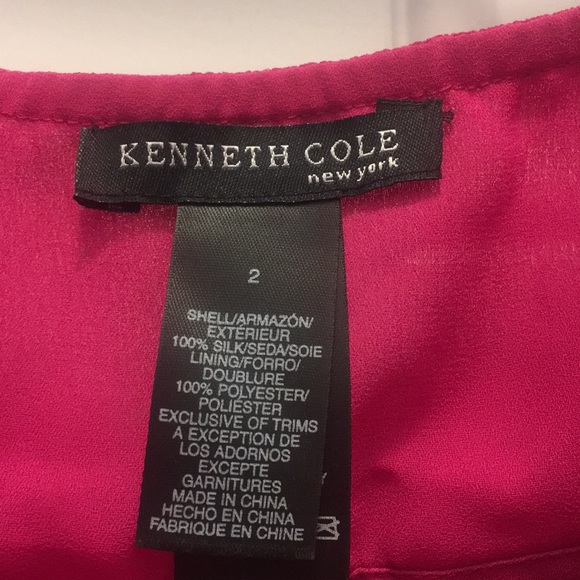 Kenneth Cole halter top 💯 % silk - Picture 3 of 6